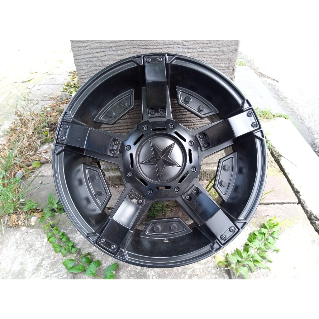 VELG HSR RASTA 2 R18X9 LUBANG BAUT 5X114,3 / 5X127 ET20 BLACK