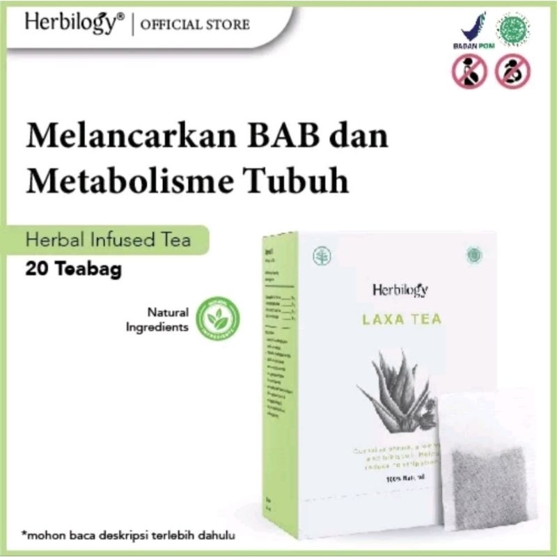 

Herbilogy Laxa Tea - Detox & Lancar BAB 20 Kantong Teh