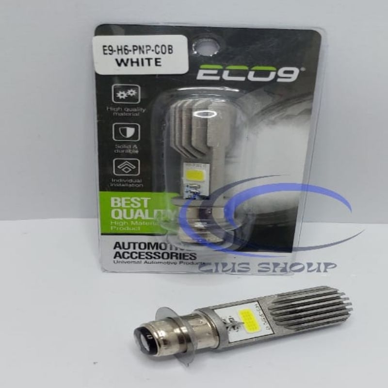 LAMPU UTAMA MOTOR H6 ECO9 NINE HI LOW PNP AC DC UNTUK MOTOR BEBEK DAN MATIC TANPA UBAH KELISTRIKAN