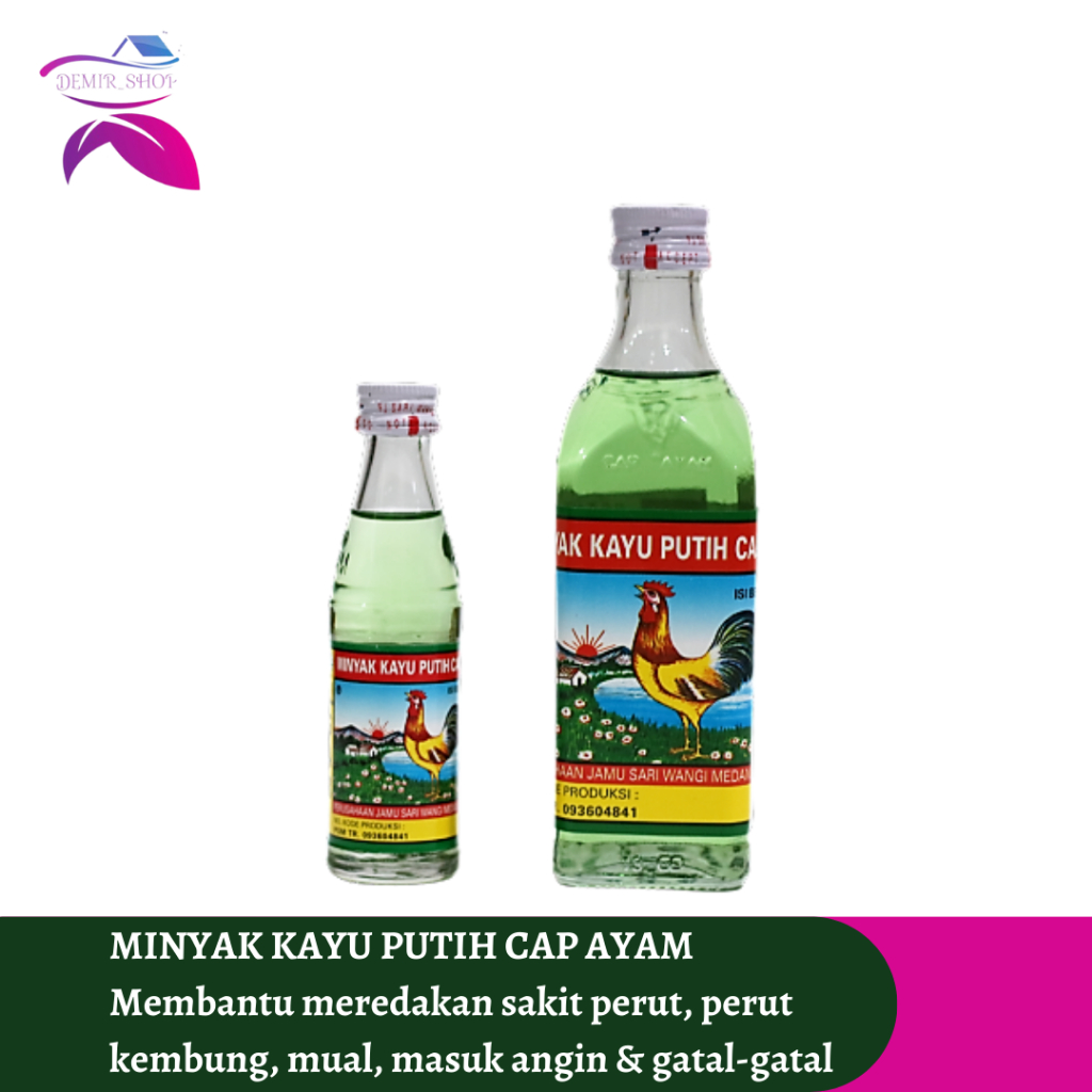 Minyak Kayu Putih Cap Ayam 40 mL / Minyak Kayu Putih Cap Ayam 150 mL