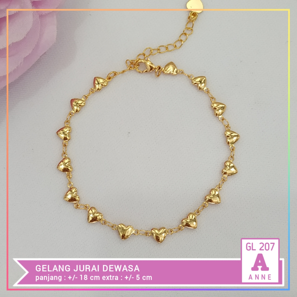Gelang xuping gelang dewasa rantai bintang perhiasan wanita murah lapis emas gold GL 207