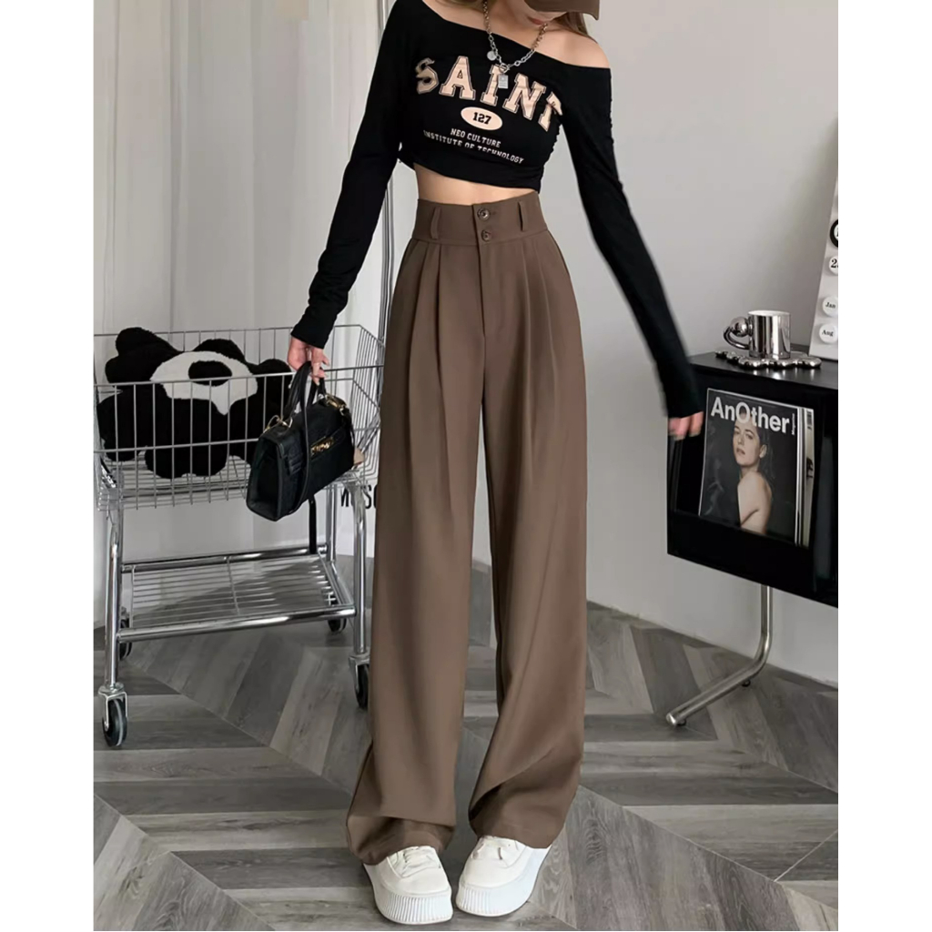 ✅COD Kulot Celana Panjang Loose Celana Profesional Highwaist Korea Style