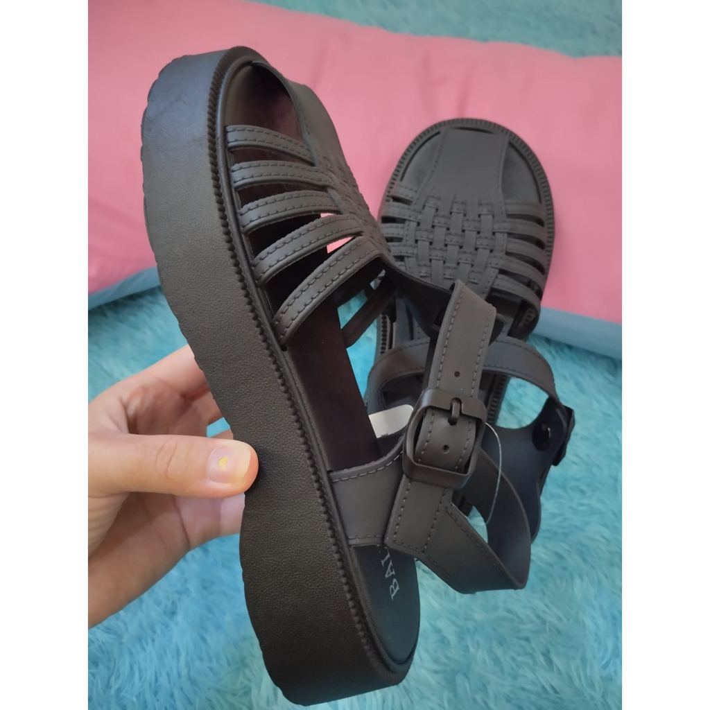 Sepatu Sandal jelly Wanita dewasa import trendy code 972-A1 size 37-40