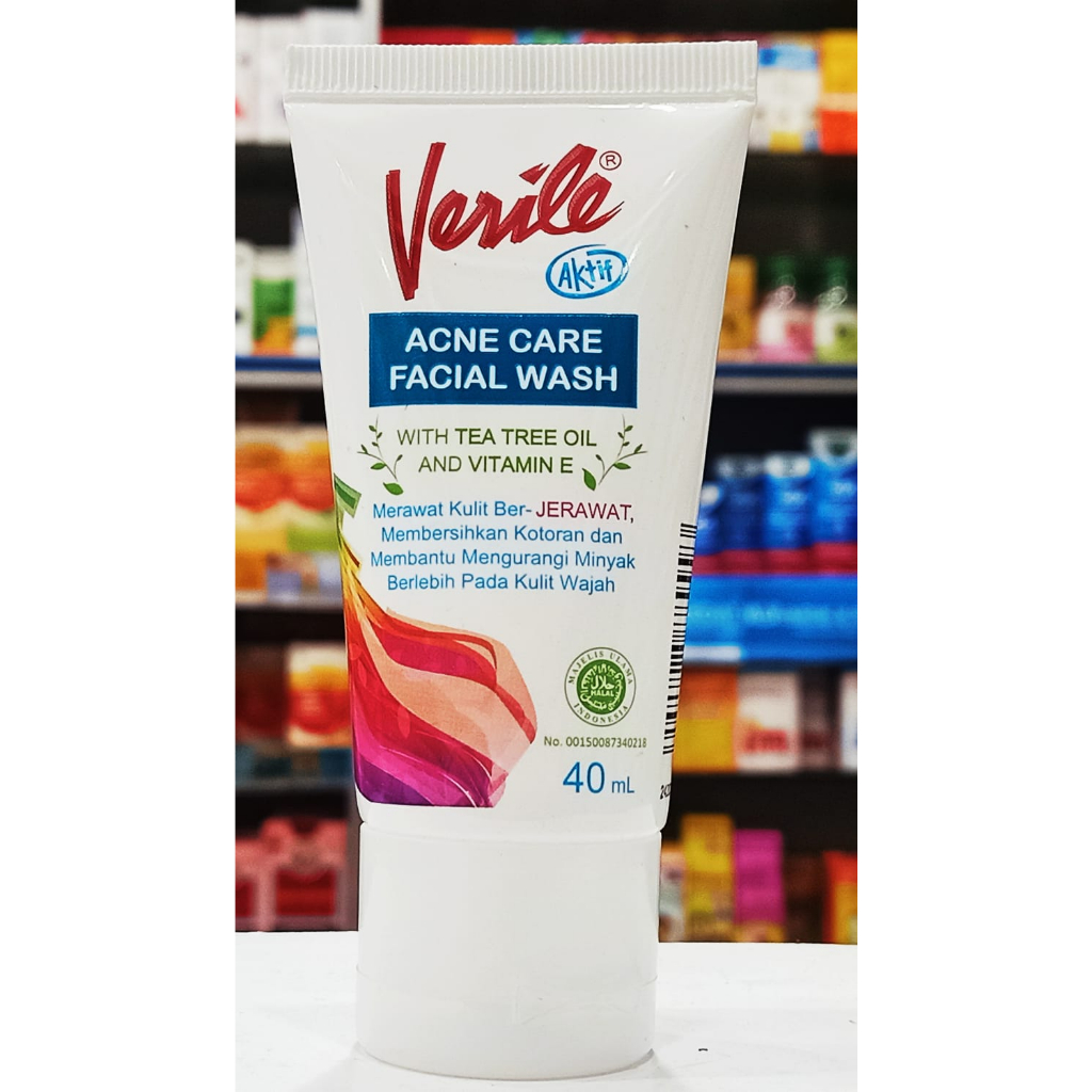 Verile Ance Care Facial Wash 40ml - Sabun Cuci Muka Kulit Berjerawat