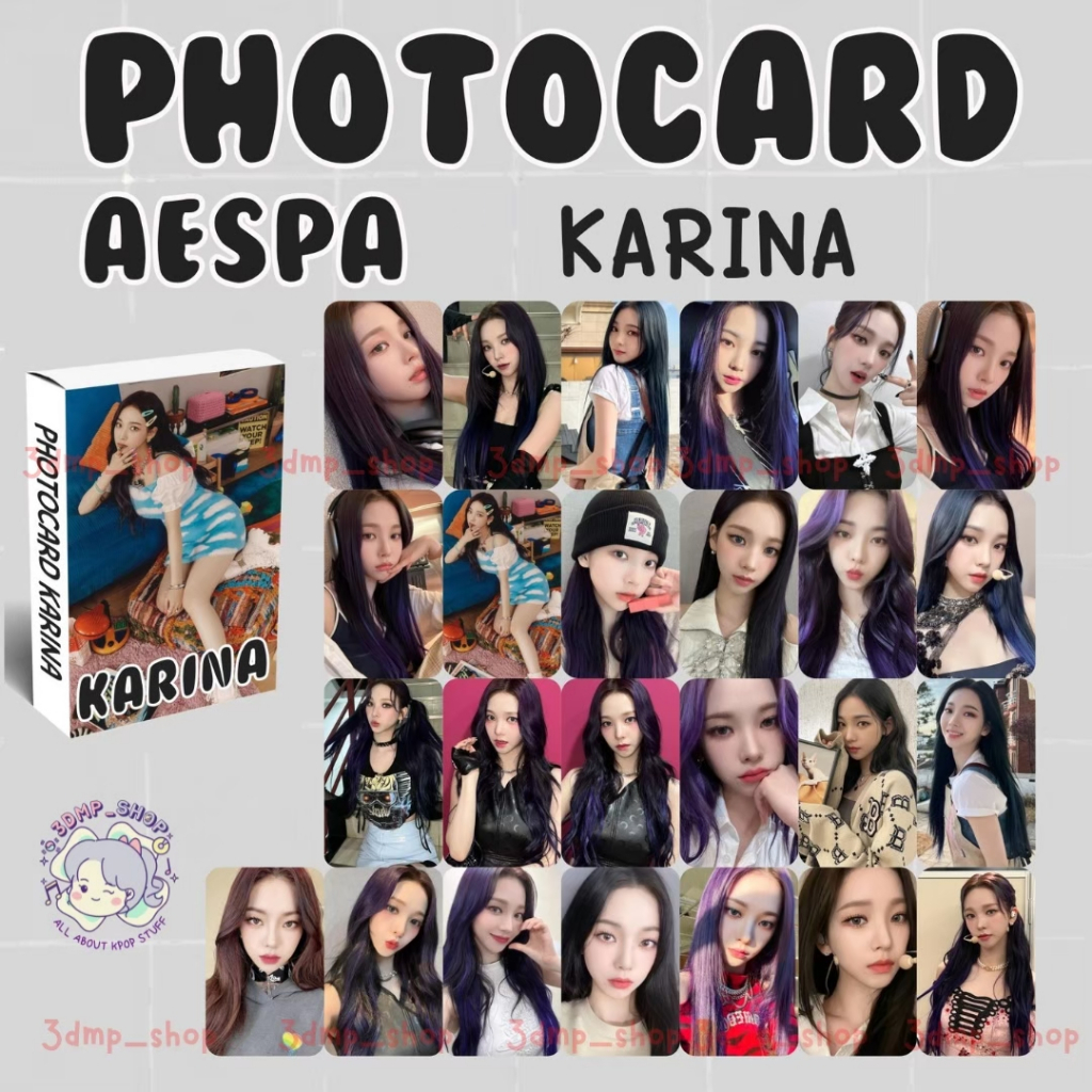 [25 lembar] photocard lomo photo card lomocard AESPA Karina Ningning Winter Giselle