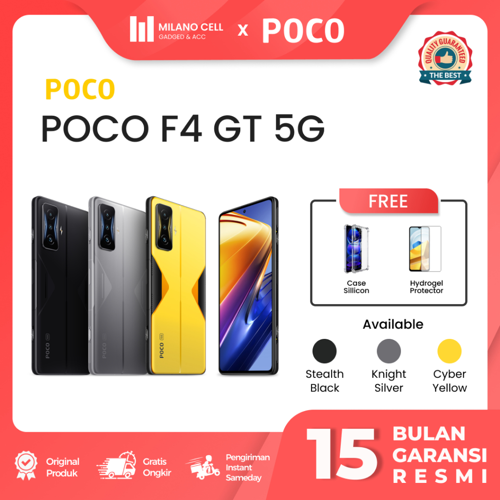 Xiaomi POCO F4 GT 5G 12/256GB ~ 8/256GB Garansi Resmi TAM