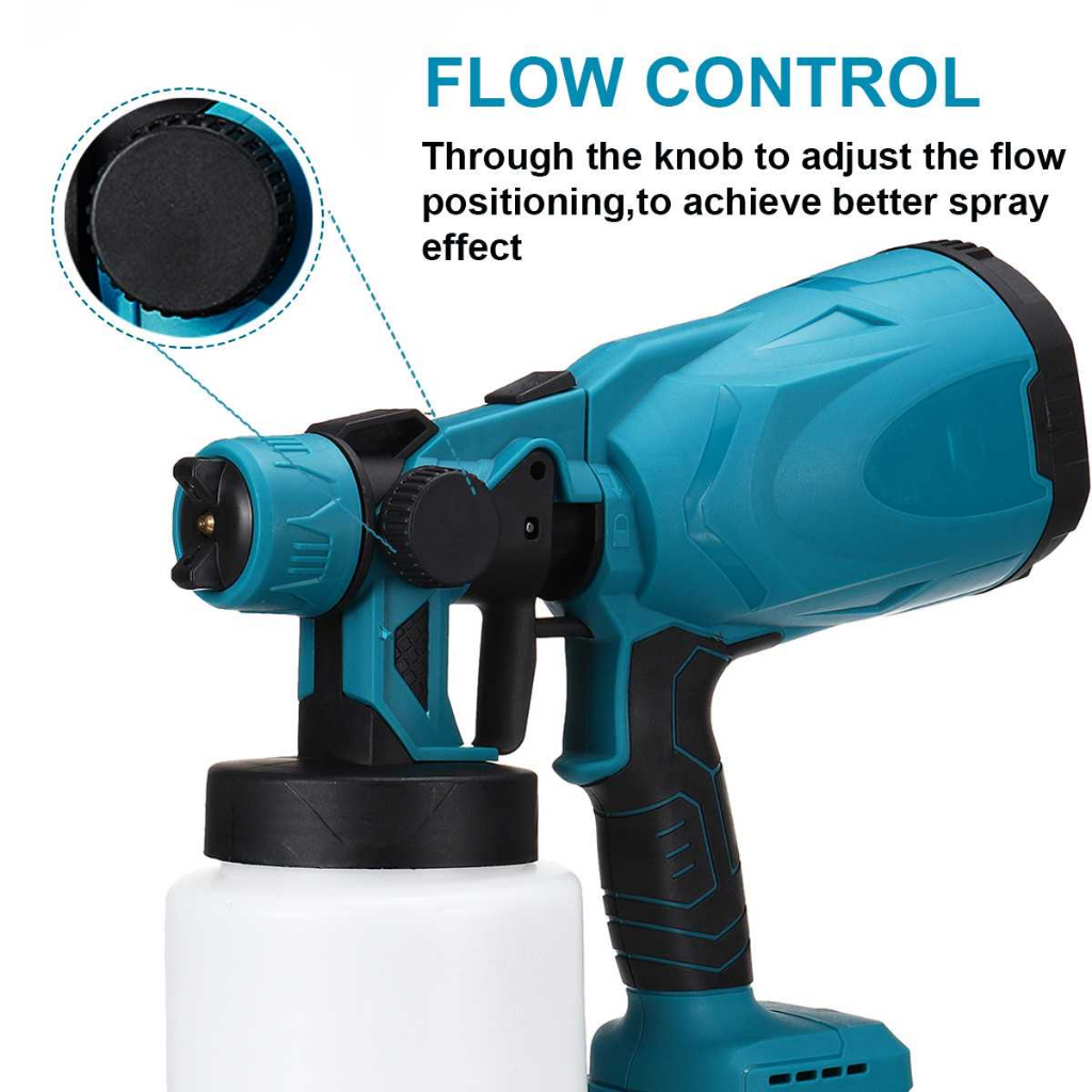 TTK Spray Gun Electric Airbrush Cordless Paint 800ml 1500mAh - TTK7