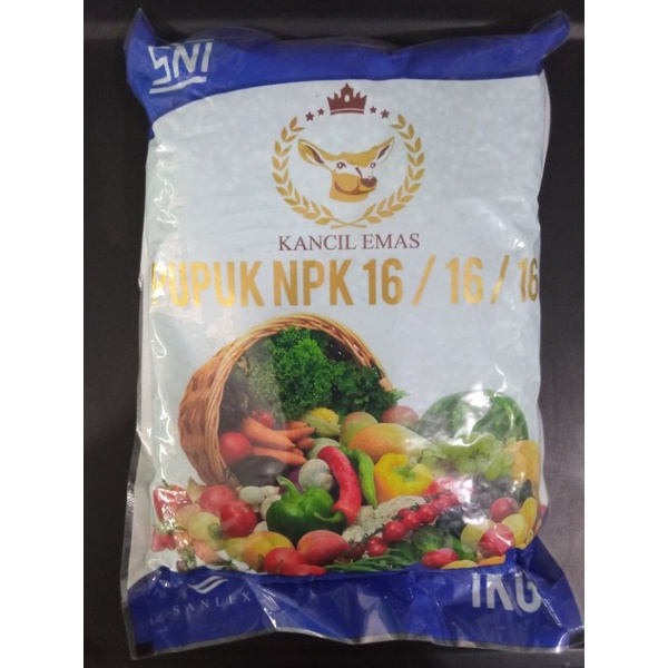 NPK KANCIL EMAS 16.16.16. 1 KG. ORI PABRIK
