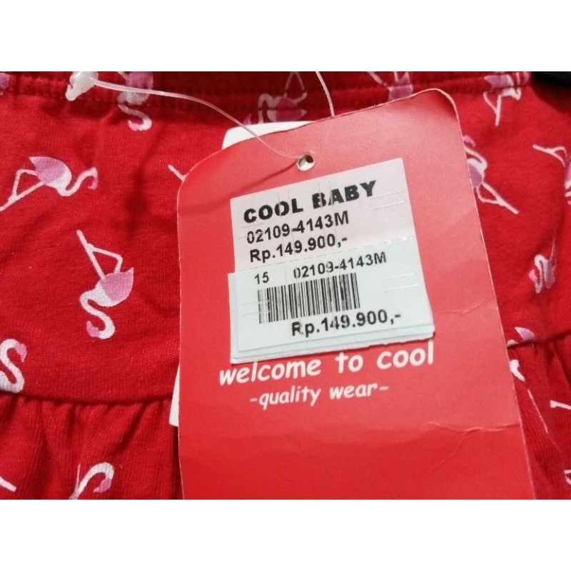 Cool baby rok flamingo &amp; Salur 6-24 Bulan