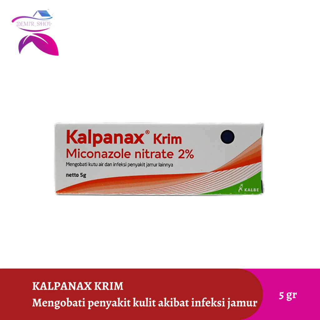 Kalpanax Krim 5 gr / Anti Jamur / Salep Kulit / Mengobati Kutu Air