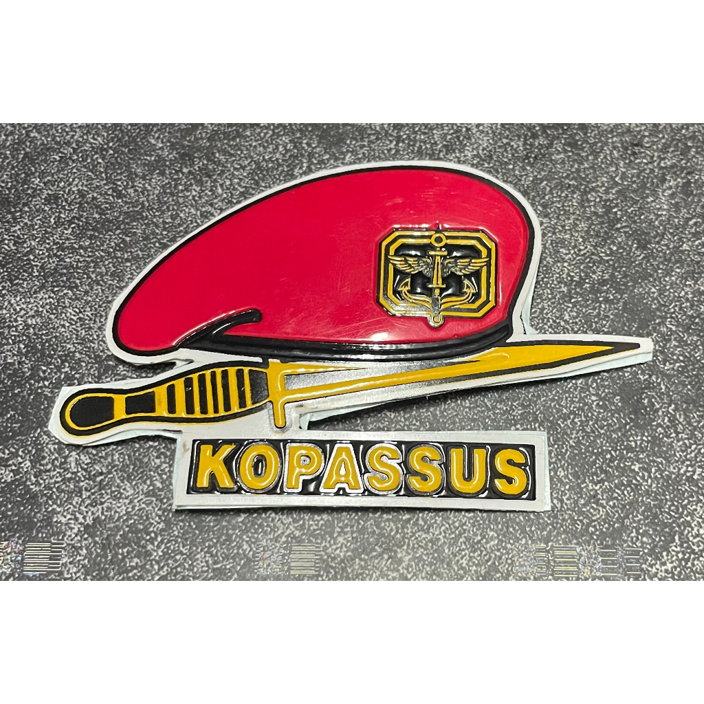 Sticker Kopassus Baret Psau - Sticker Kopassus Stiker Kopassus Stiker Mobil