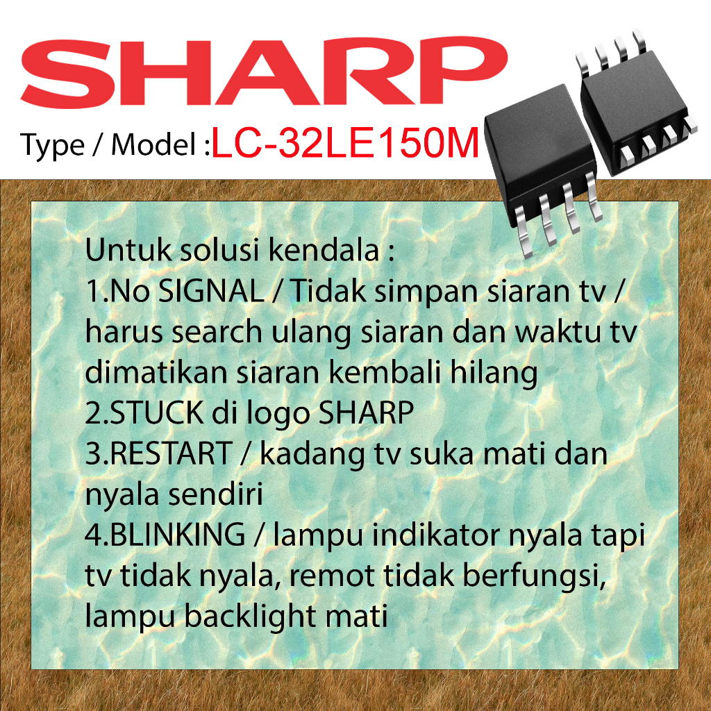 IC Firmware Sharp LC-32LE150M LC32LE150M LC 32LE150M