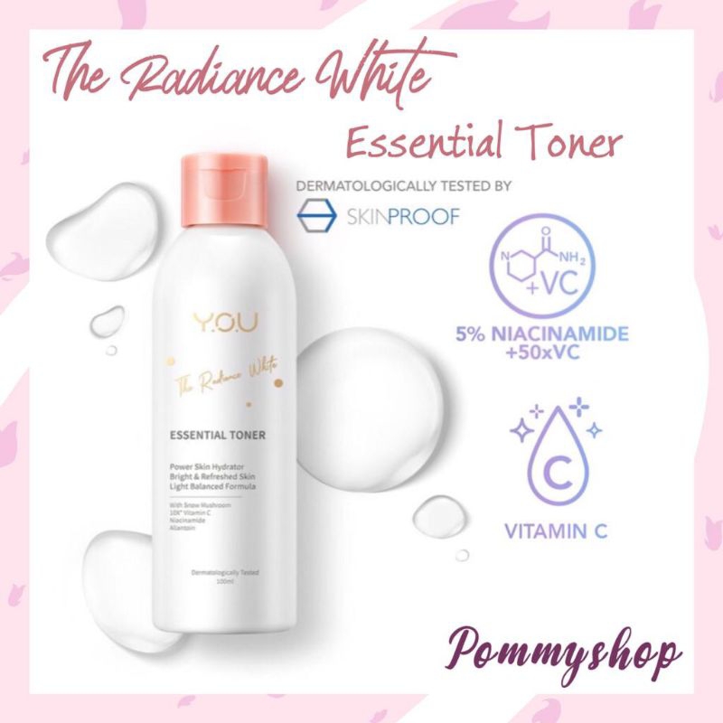 Kosmetik You The Radiance White Essential Toner / Toner Wajah 100 g
