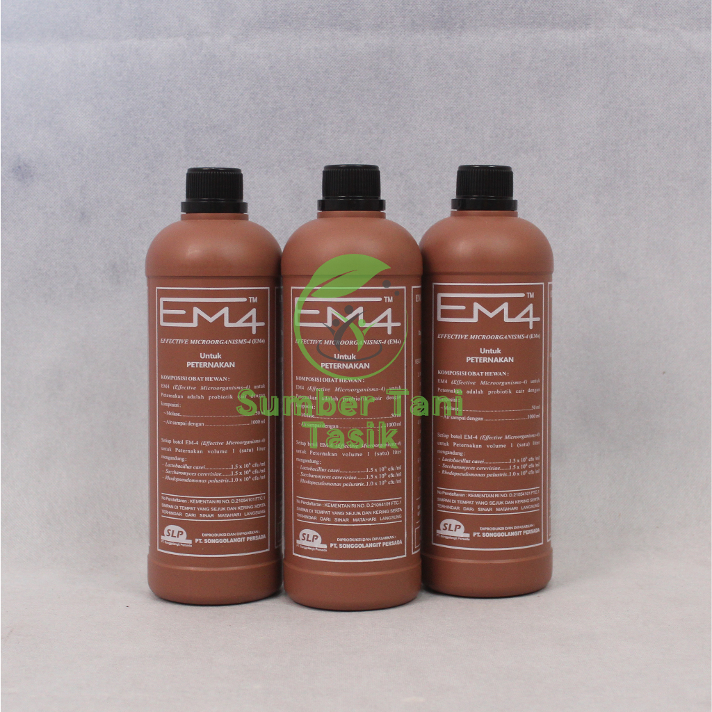 EM4 Peternakan 1 Liter (COKLAT) PREBIOTIK Hewan Ayam Sapi Kambing