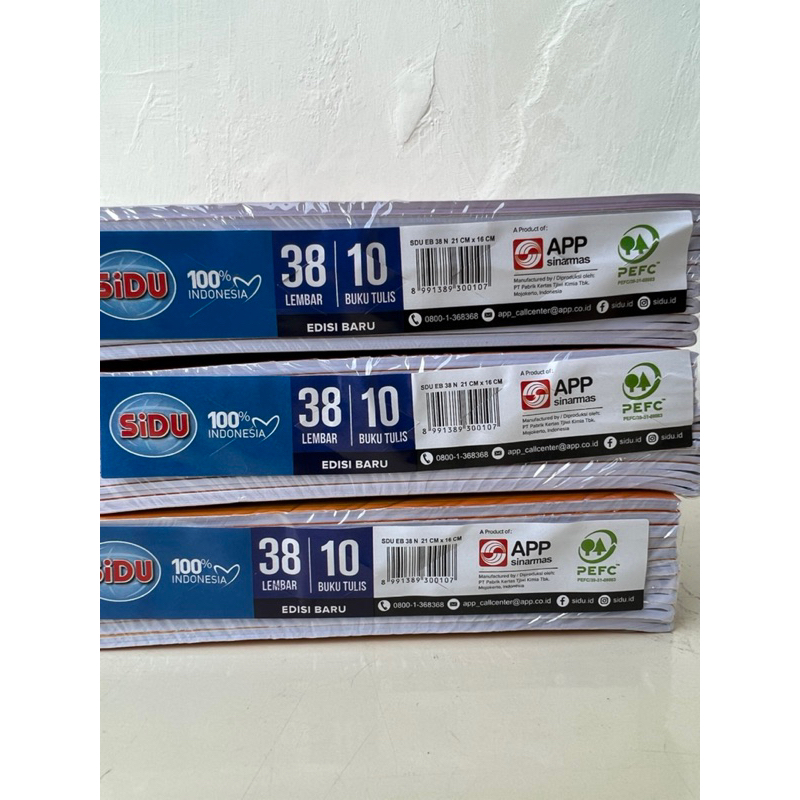 

Buku tulis SIDU 38 halaman (1 pack isi 10 buku)