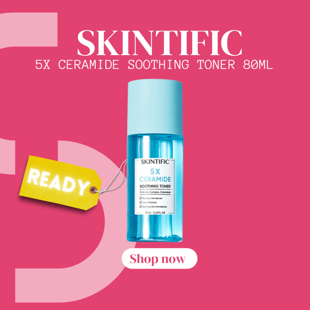 SKINTIFIC - 5X Ceramide Soothing Toner Skin Barrier Toner with Calendula for All Skin Types 80ml