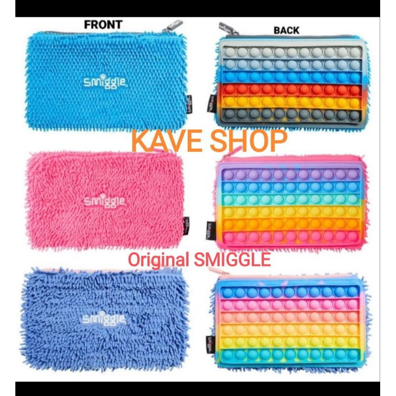 

Smiggle pencil case Original - Tempat Pensil Smiggle Poppin Poppies - NEW - Sisa BIRU