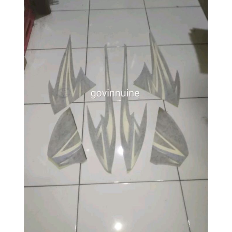 striping stiker sticker honda tiger 2005 biru ori nos