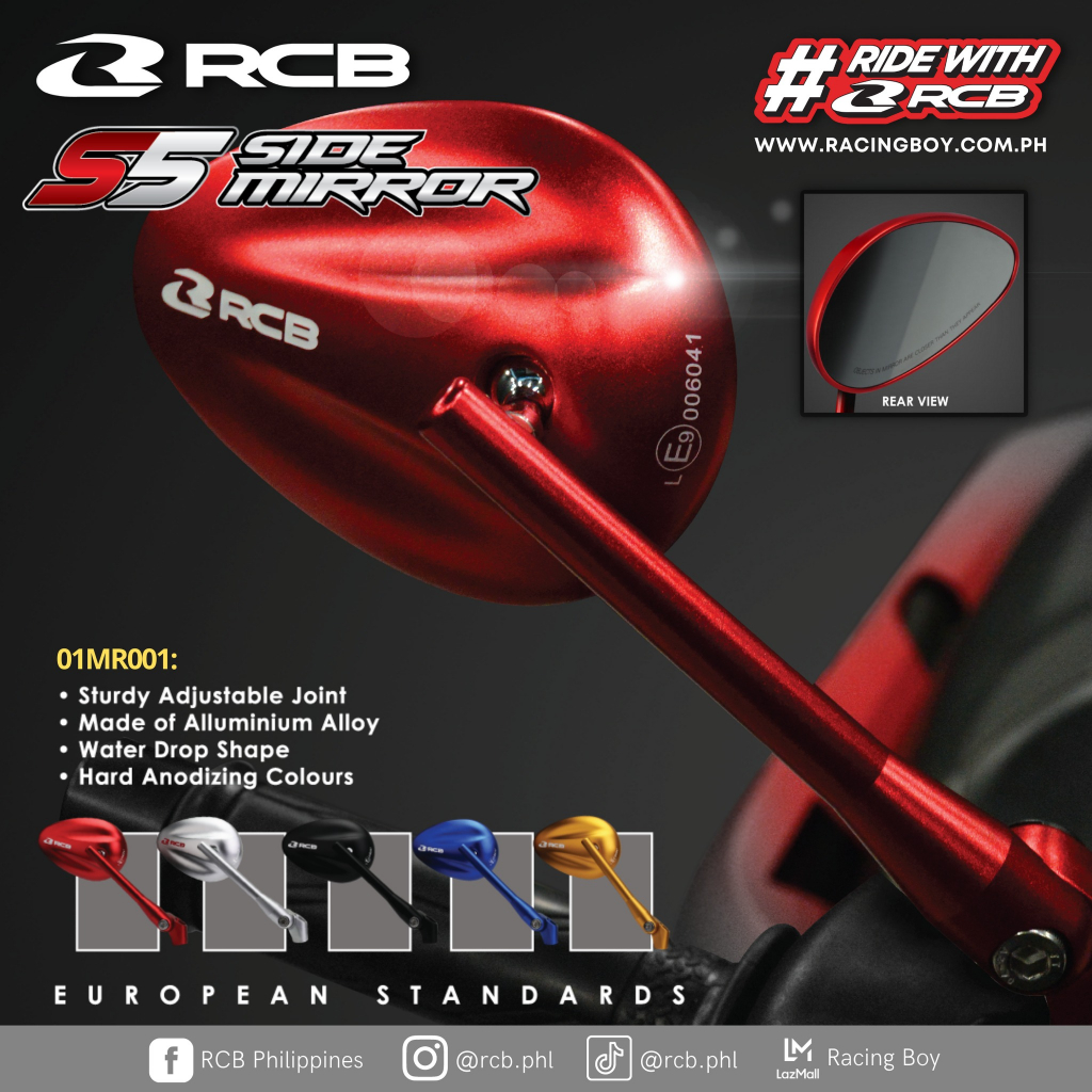 SPION RCB S5 UNIVERSAL XMAX ADV PCX NMAX DLL - ALLOY SIDE MIRROR S5