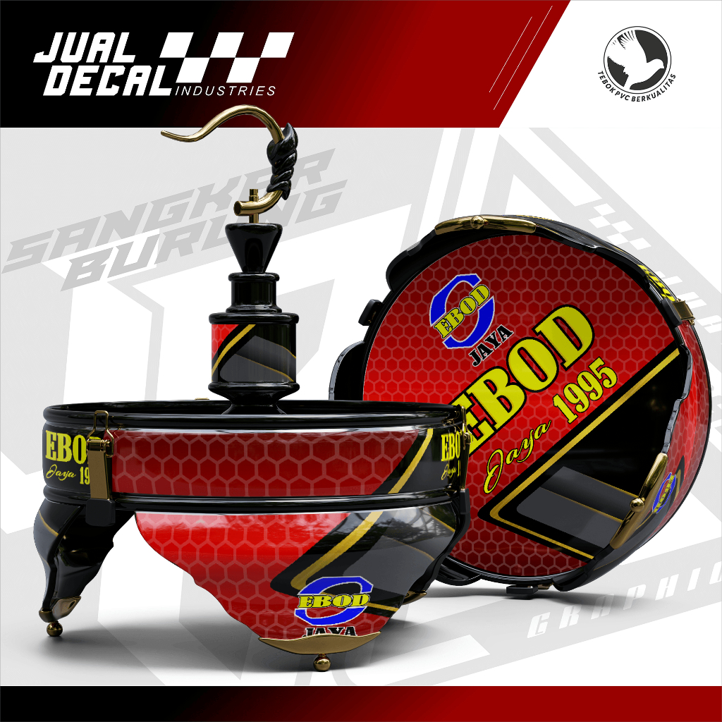 Stiker Sangkar Burung Lovebird EBOD 1995 Decal Tebok Love Bird Custom Variasi