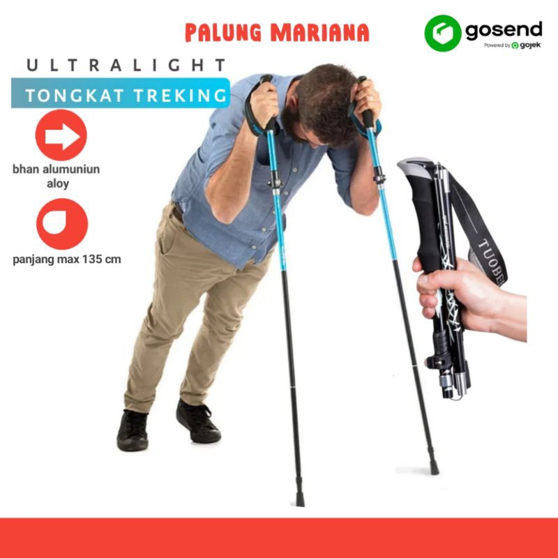 trackingpole ultralight / tongkat hiking / tongkat treking