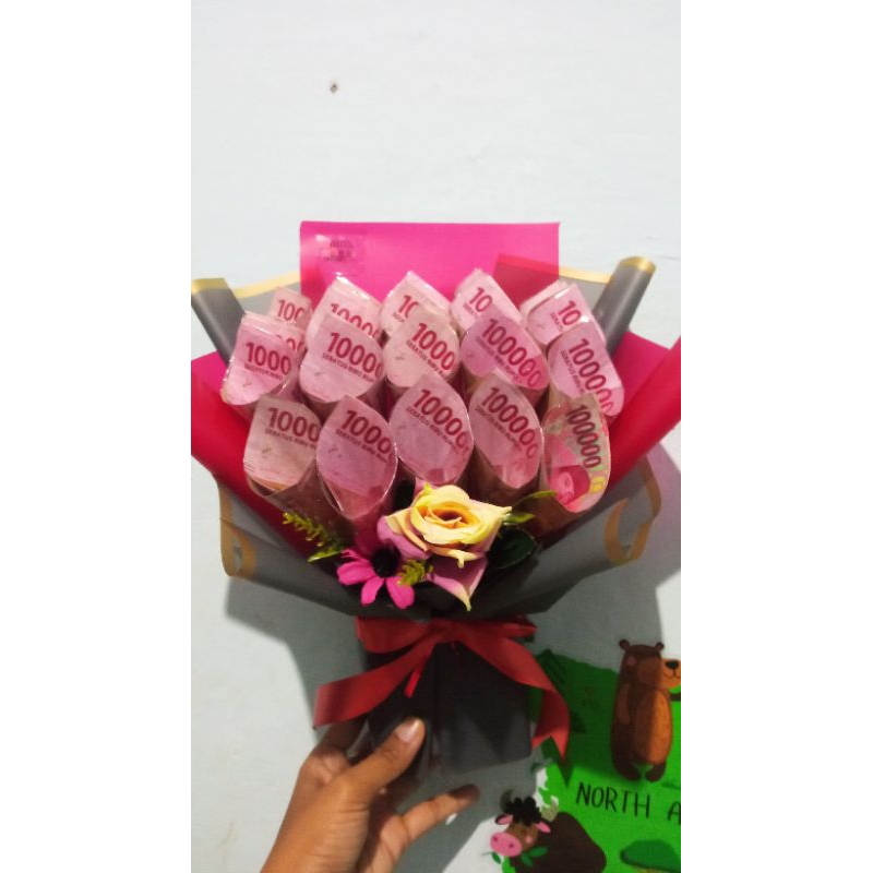 Buket Uang Buket Duit Asli Kado Nikah Kado Wisuda