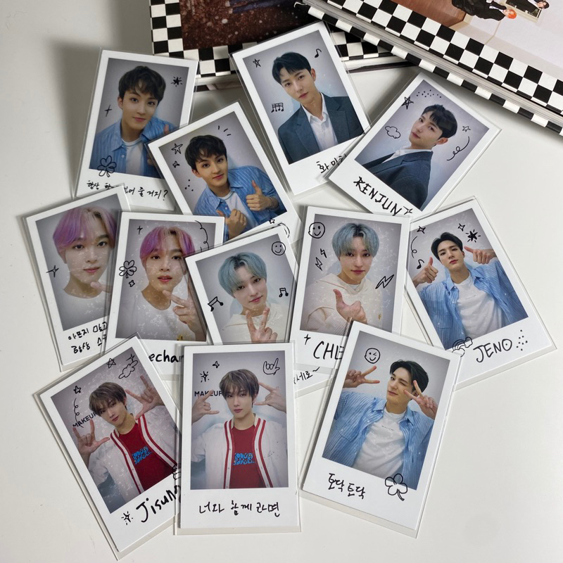NCT DREAM DREAM VIBE POLAROID A&B VER SET PHOTOCARD PC POLA MARK RENJUN JENO HAECHAN JAEMIN CHENLE J