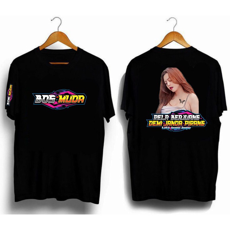 KAOS TSHIRT BOS MUDA RELA BERJUANG DEMI JANDA PIRANG BAJU PRIA MURAH