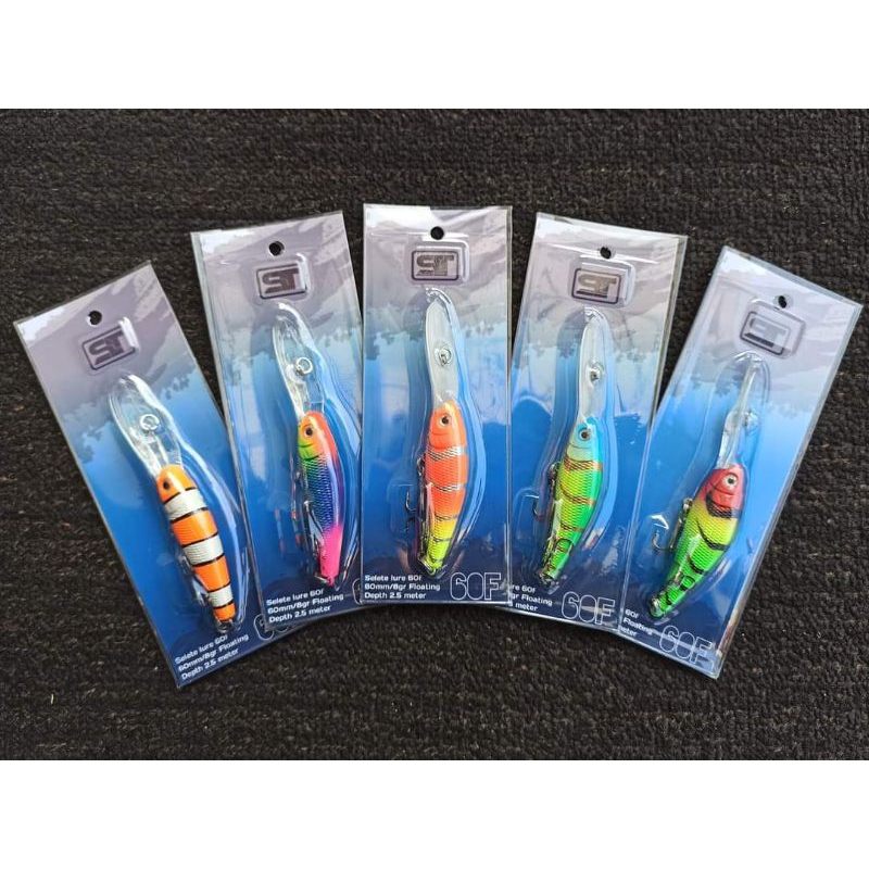 Selete Lure 60F - Minnow Lidah Panjang 60mm 8 gram untuk casting muara target blackbass Killer