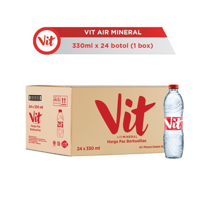 

VIT 330ml 24botol/dus air mineral