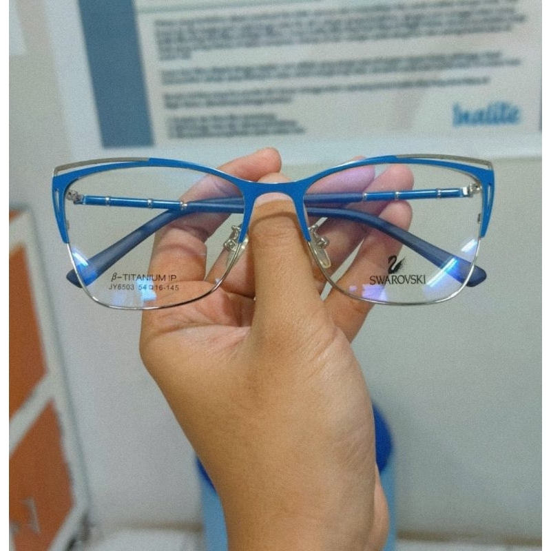 swarovski frame kacamata
