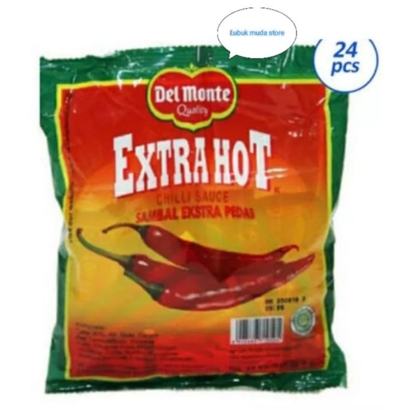 

Saos sambal delmonte ekstra pedas sachet