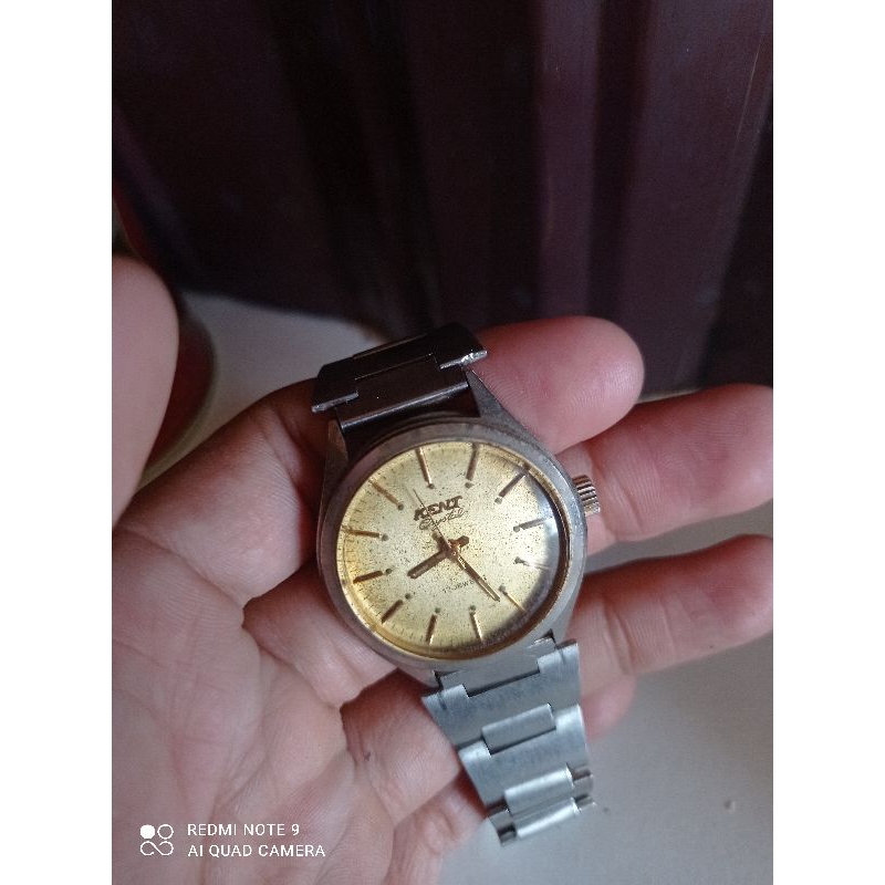 jam lawas Antik KENT , NORMAL , puteran kuncian , tali rante poloz bkn bawaan,
