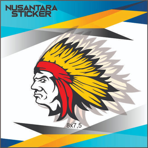 STIKER INDIAN APACHE