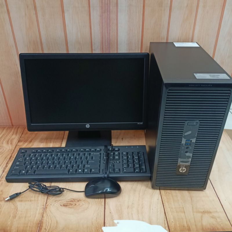 PC+ monitor hp 19 inch+i5-4590s ram 4gb HDD 500gb