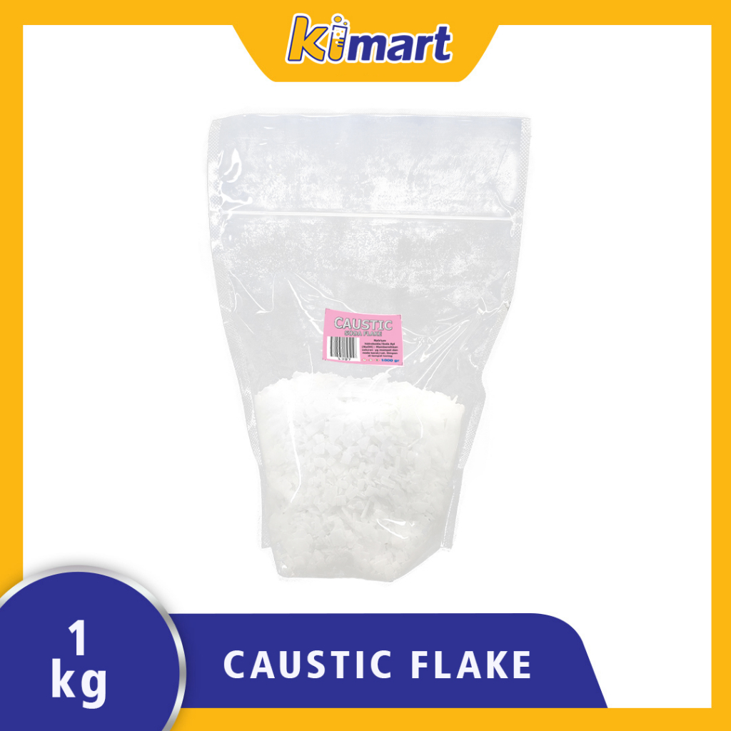 Caustic Soda Api Flakes Membersihkan saluran Pipa yg Mampet NaOH Murni Flakes 1 Kg CAUSTIK