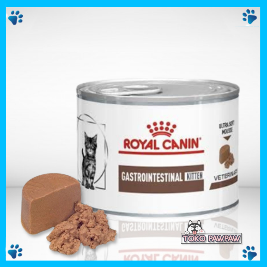 ROYAL CANIN VET GASTRO INTESTINAL KITTEN CAN 195G Makanan Kucing Wet Food Cat Basah Khusus Kitten Ve