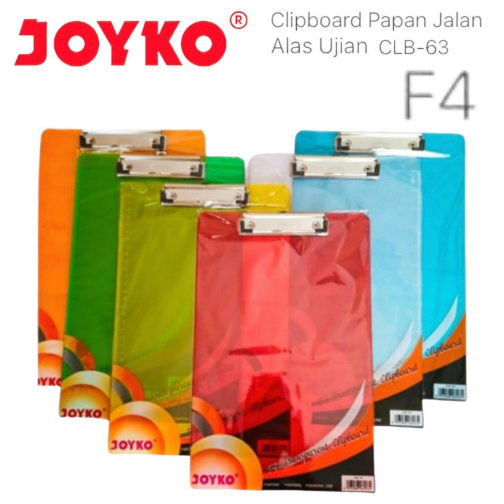 

Joyko Clipboard Clear CLB-63 | Papan Jalan