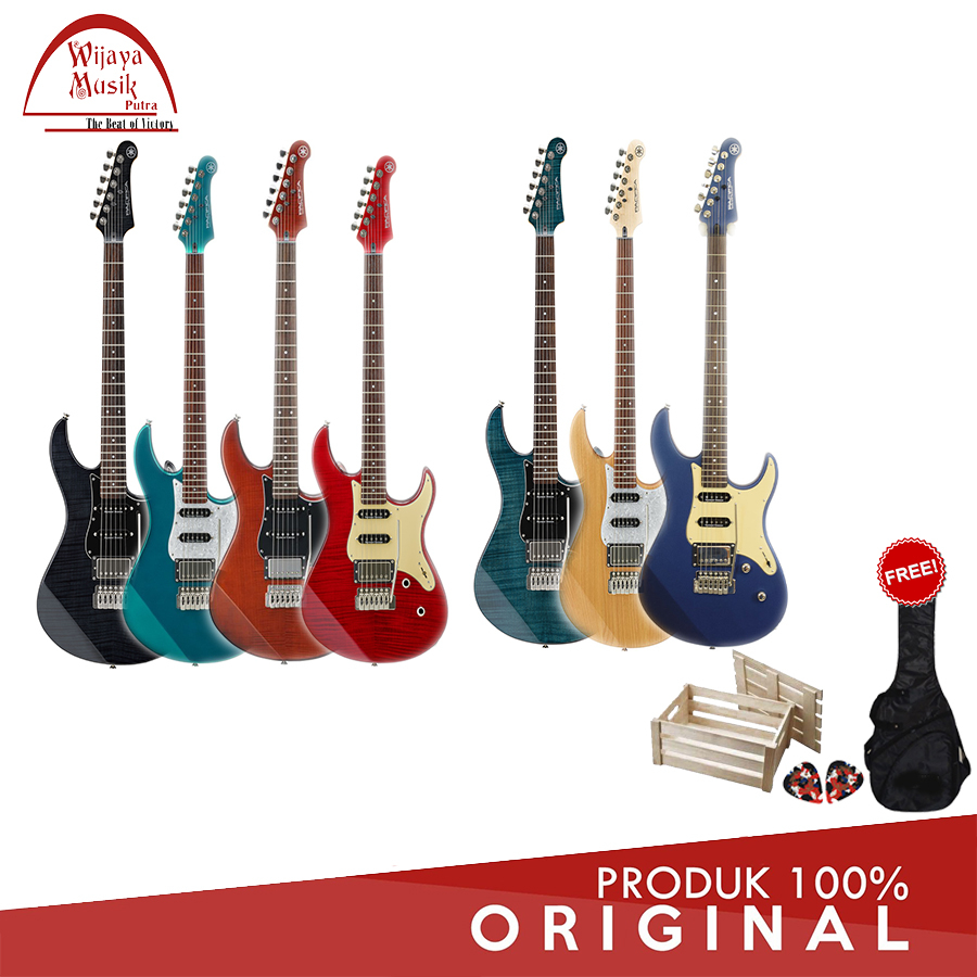 YAMAHA GUITAR PACIFICA 612 VARIAN WARNA + FREE SOFTCASE + 2 PICK + PACKING KAYU PACIFICA 612