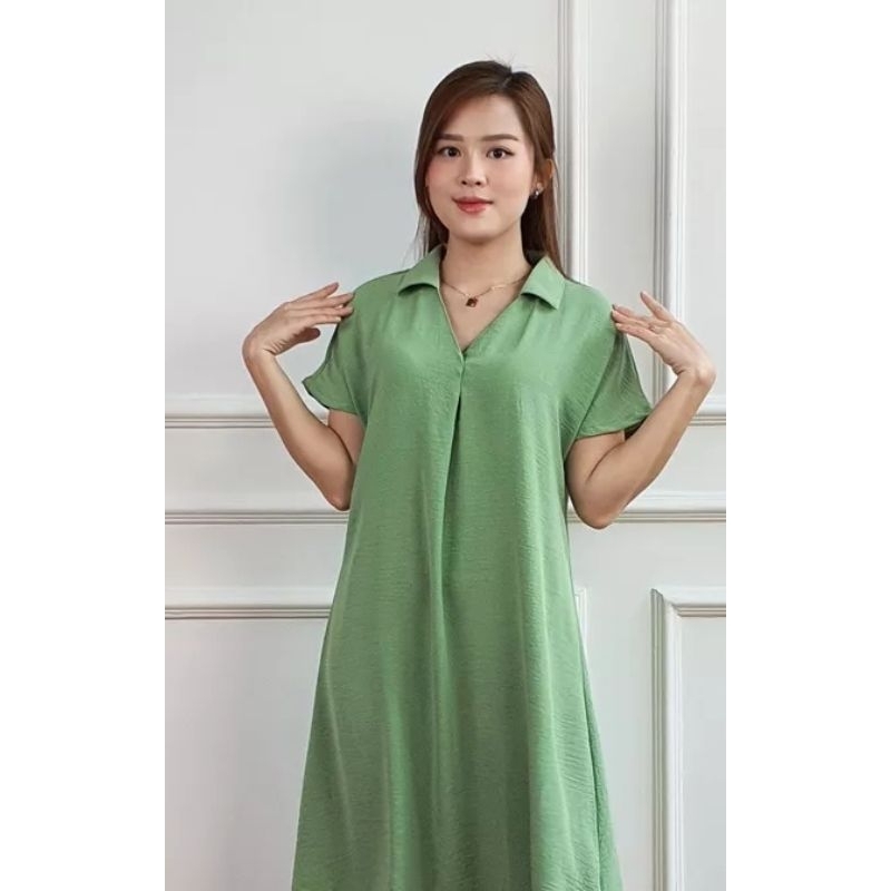 TIARA MIDI DRES FUJI FIRAL KATUN JATUH TERKARIS TER HIAT