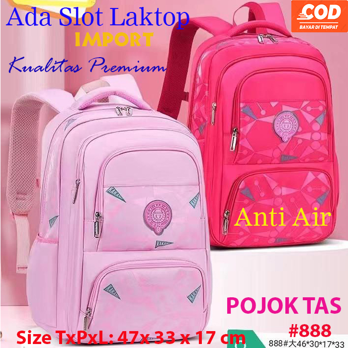 Tas sekolah IMPORT ABG Korea model kulkas 18 inchi Kualitas Premium