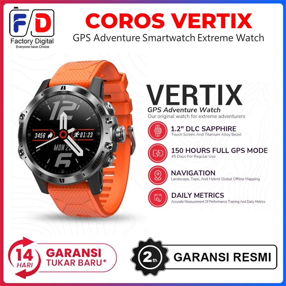 Jam Tangan COROS Vertix GPS Adventure Smartwatch Original