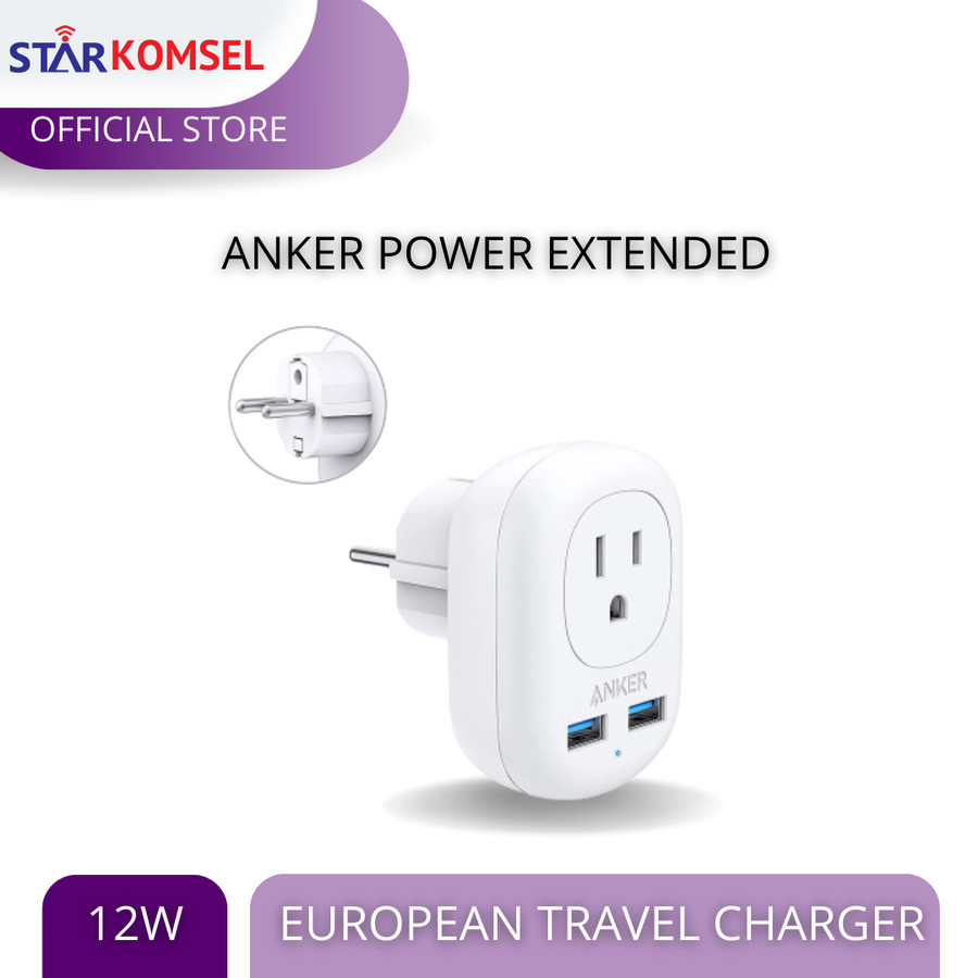 ANKER POWER EXTENDED EUROPEAN TRAVEL CHARGER STEAMDECK
