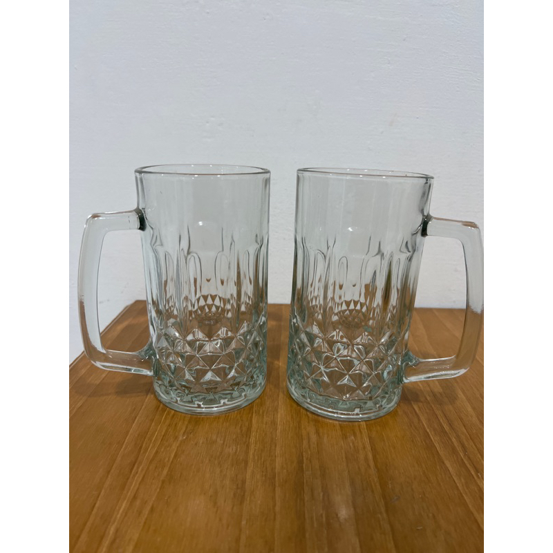 gelas mug beer / gelas kaca / gelas besar / gelas bir kaca jumbo