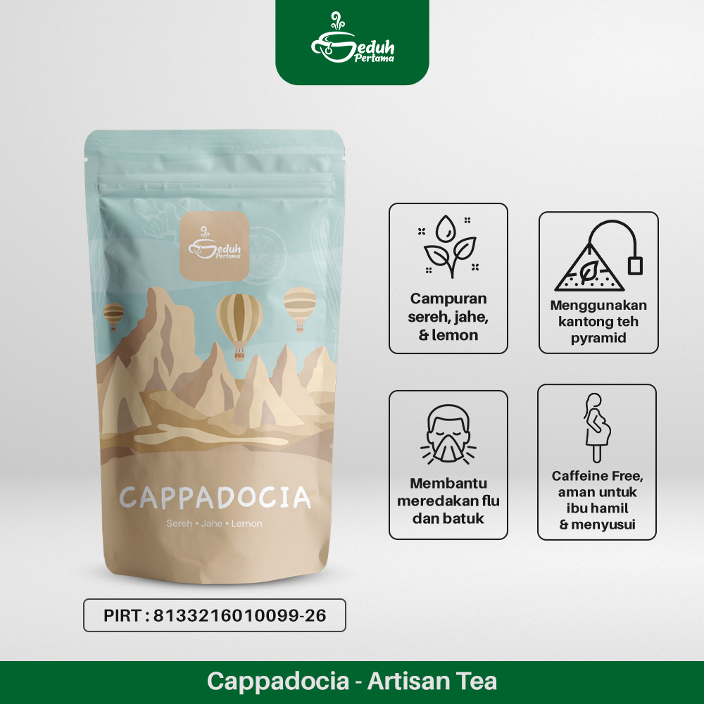 

Seduh Pertama Cappadocia - Artisan Tea Premium | Sereh, Jahe, Lemon