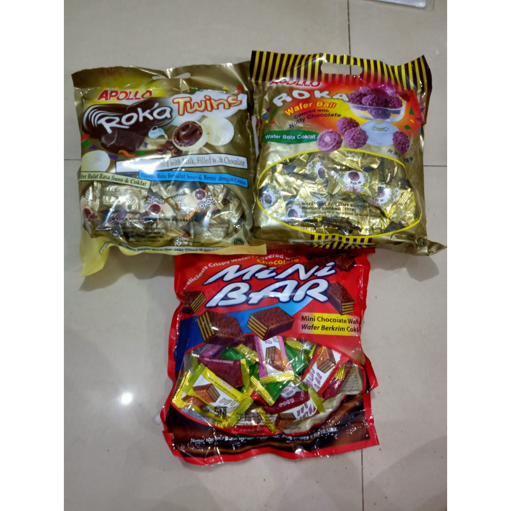 

Terlaris Apollo Roka Coklat isi 50 dan 70 pcs Roka Bola Cokelat Roka Twins Apollo Minibar