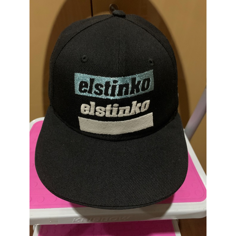 Topi Snapback sekon Elstinko Hitam