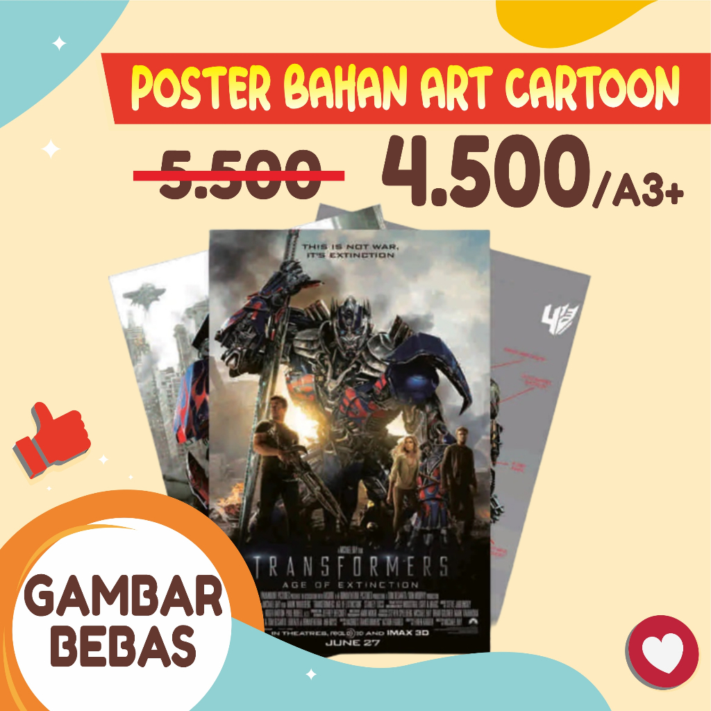 

Cetak Poster Bahan Art Carton-Ukuran A3