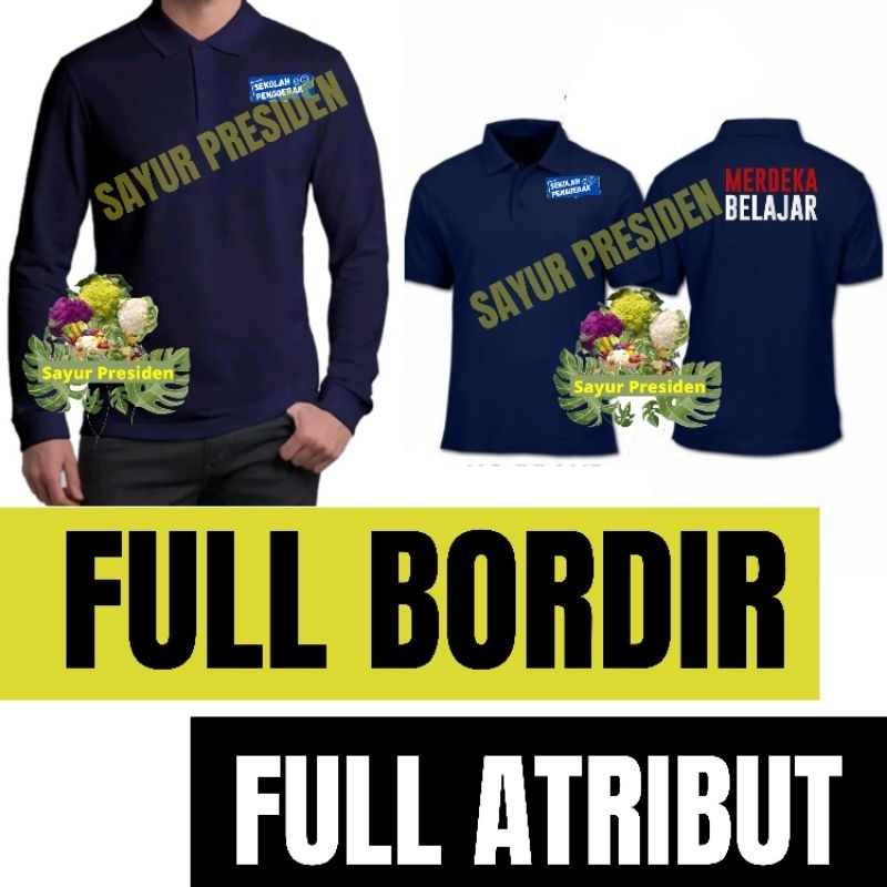 Kaos kerah sekolah penggerak baju sekolah penggerak kaos polo sekolah penggerak kaos sekolah pengger