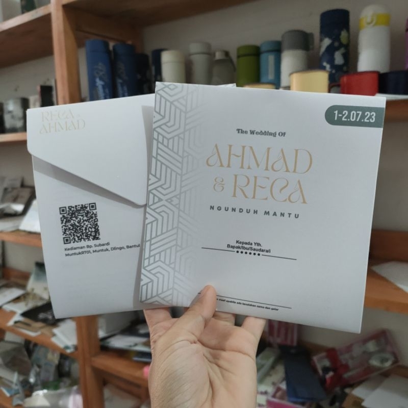 Undangan Jasmine model amplop